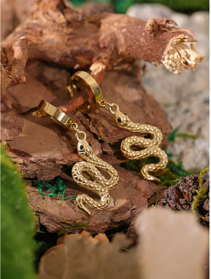 Serpent Dangle Earrings