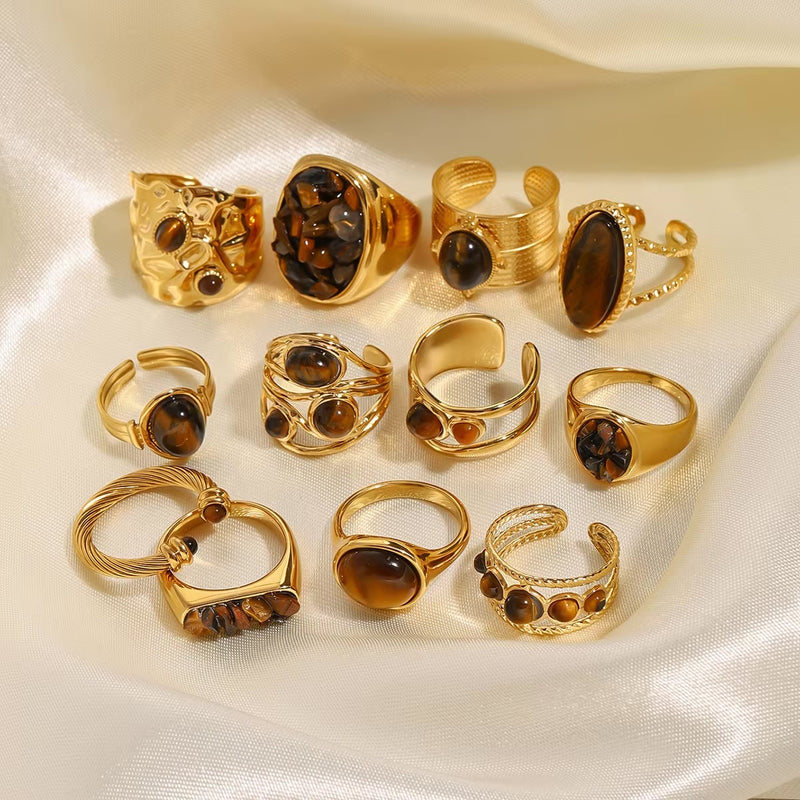 Tiger's Eye Courage Ring