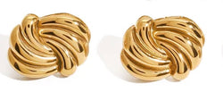 Intertwined Vintage Stud Earrings