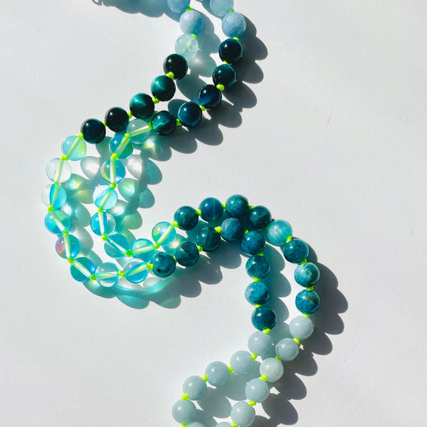 Aquatic Necklace gemstones