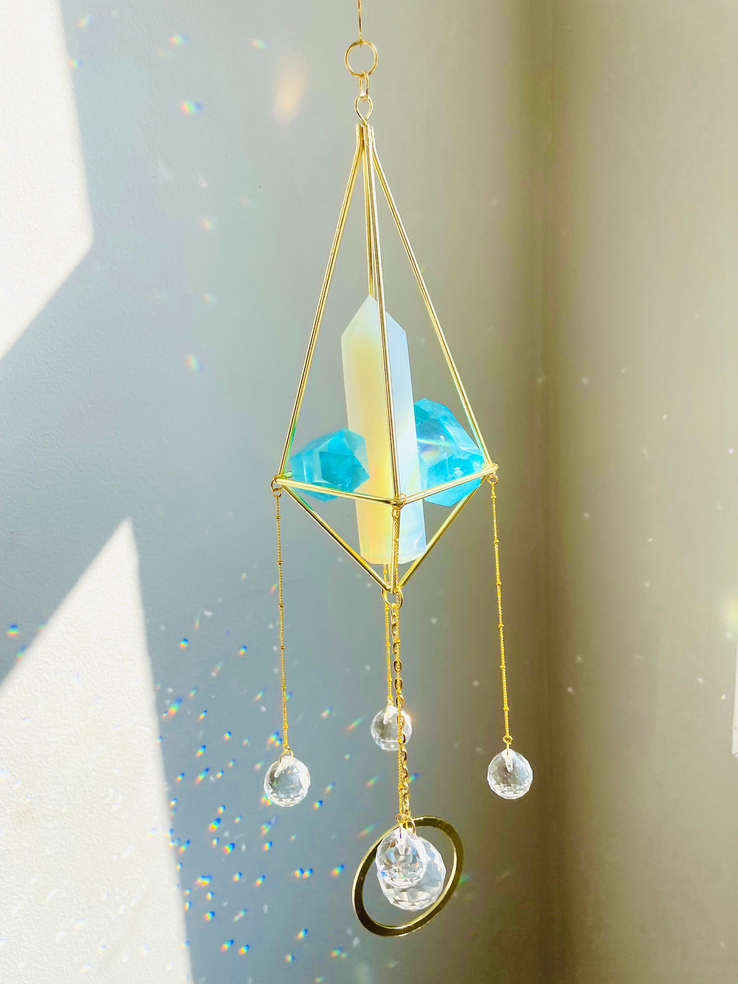 High Vibrations Opal Tower Suncatcher