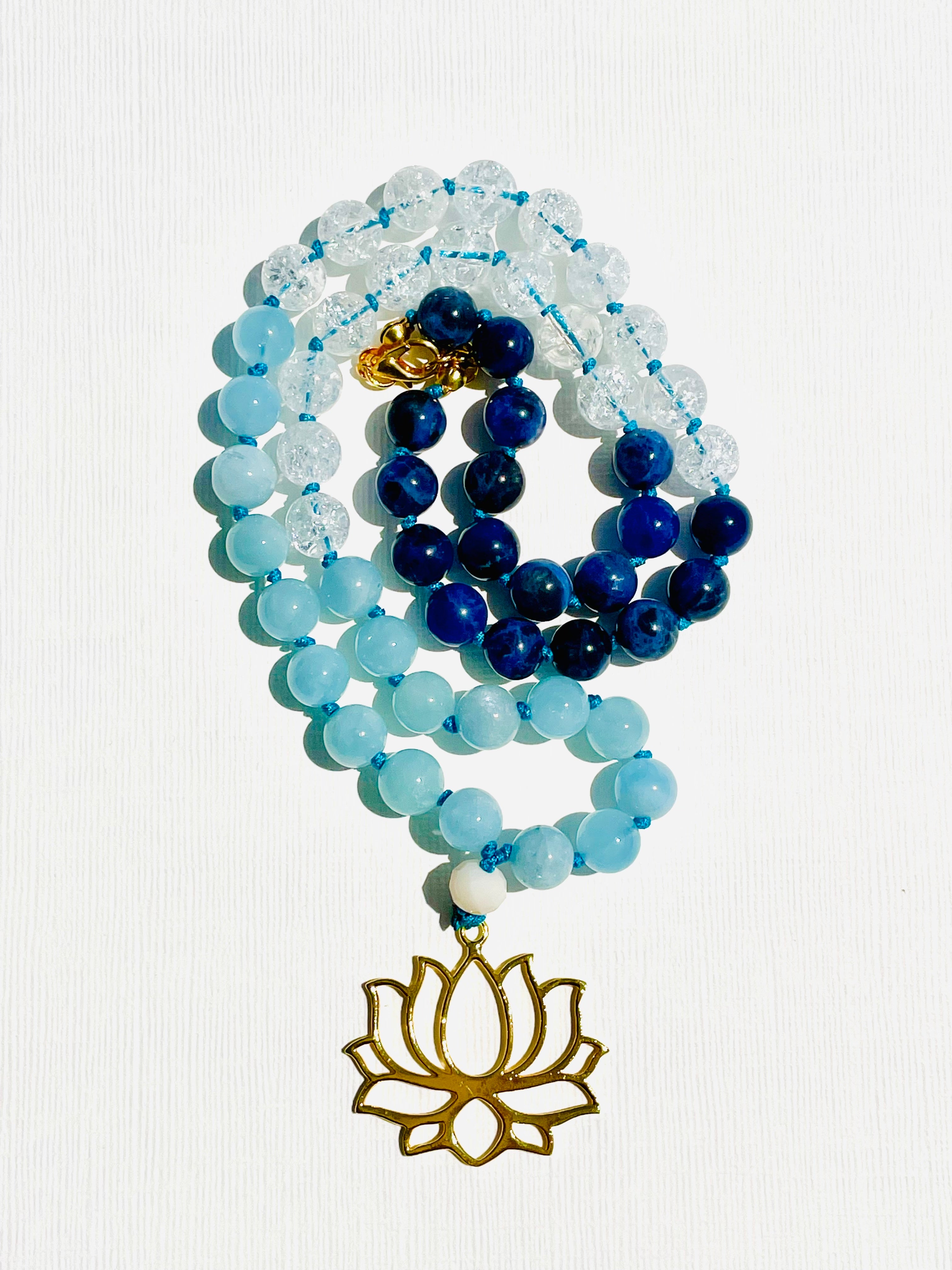 Lotus Half Mala Necklace